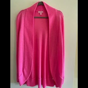 Lilly Pulitzer Pink Bubble Gum Color Amalie Cardigan